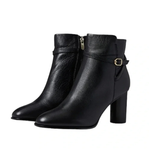 Draper James Leather Tegan Dress Boot Black with Buckle Size 10 NWT - Picture 16 of 16